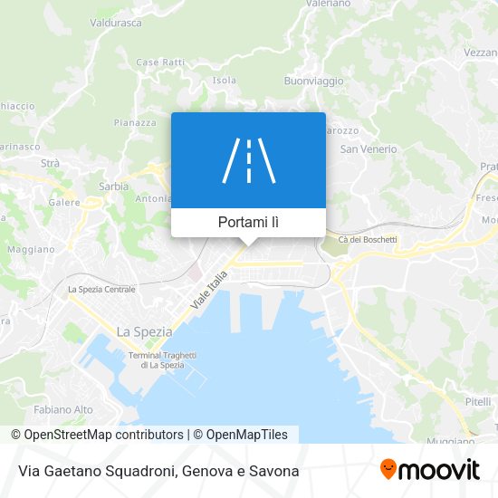 Mappa Via Gaetano Squadroni