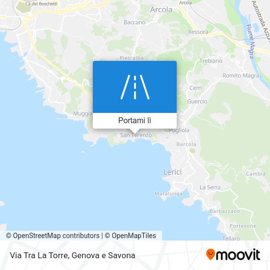 Mappa Via Tra La Torre