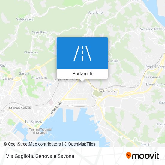 Mappa Via Gagliola