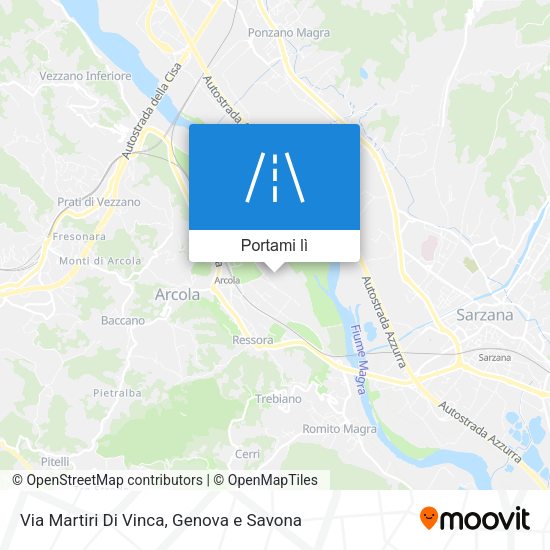 Mappa Via Martiri Di Vinca