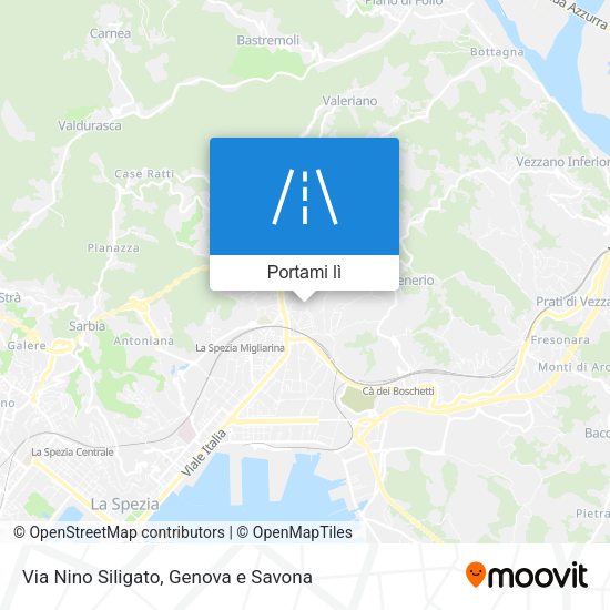 Mappa Via Nino Siligato
