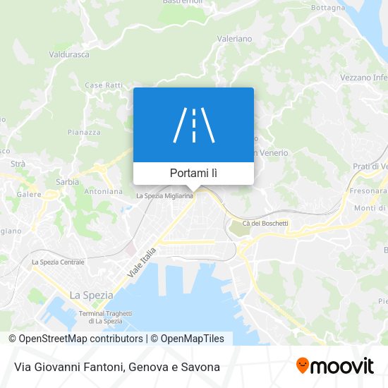 Mappa Via Giovanni Fantoni