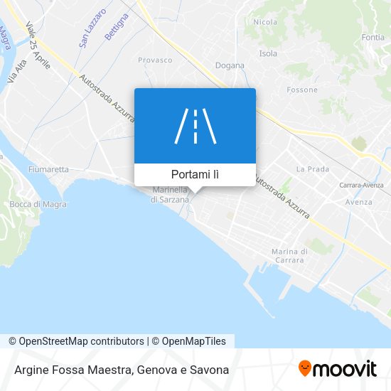 Mappa Argine Fossa Maestra