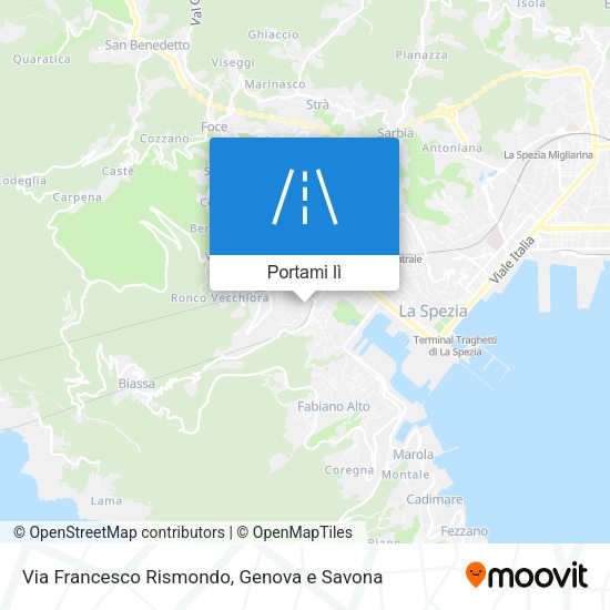 Mappa Via Francesco Rismondo