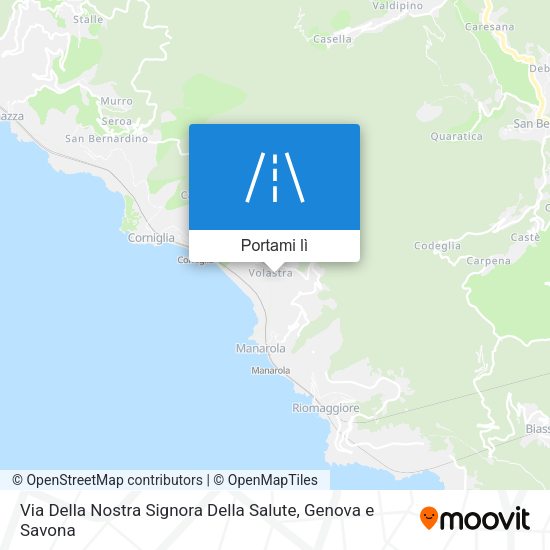 Mappa Via Della Nostra Signora Della Salute