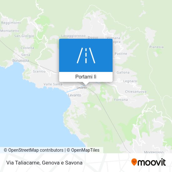 Mappa Via Taliacarne