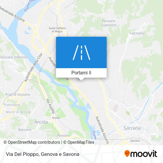 Mappa Via Del Pioppo