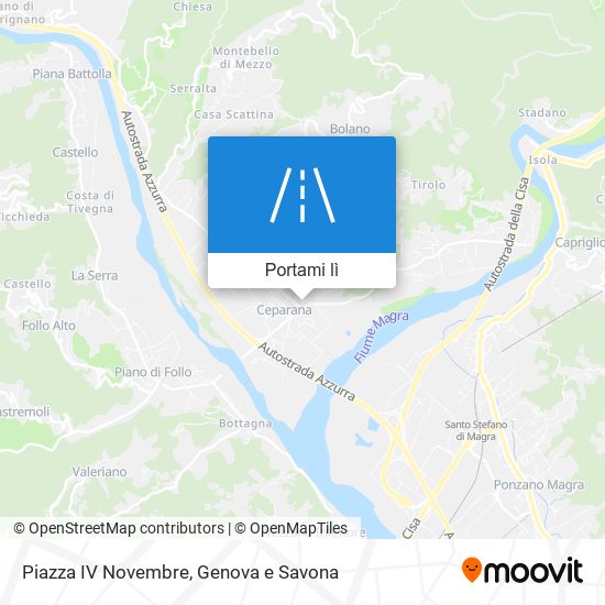 Mappa Piazza IV Novembre