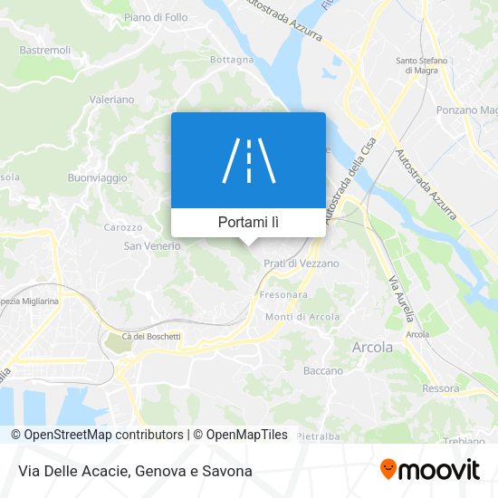 Mappa Via Delle Acacie
