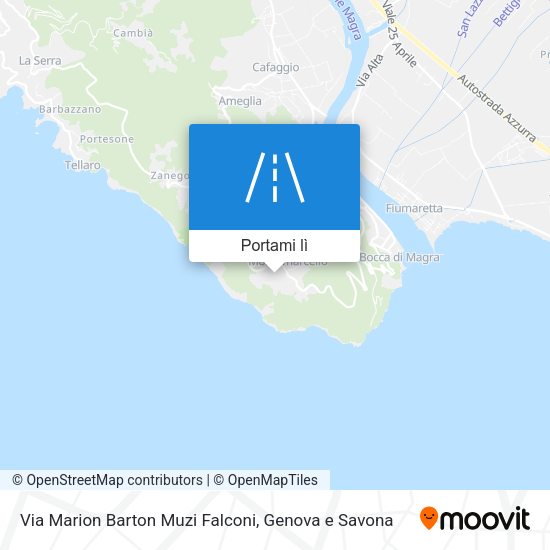 Mappa Via Marion Barton Muzi Falconi