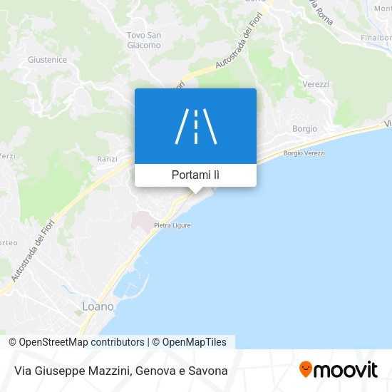 Mappa Via Giuseppe Mazzini
