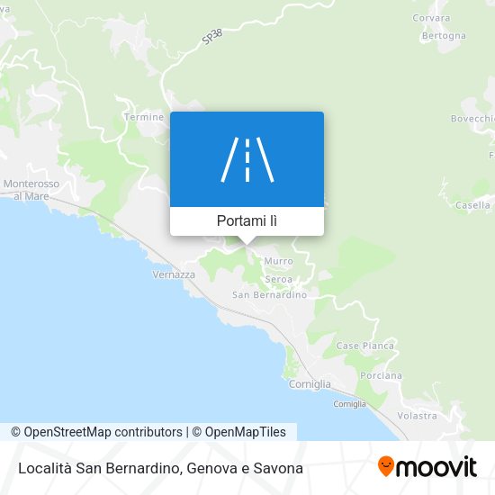 Mappa Località San Bernardino