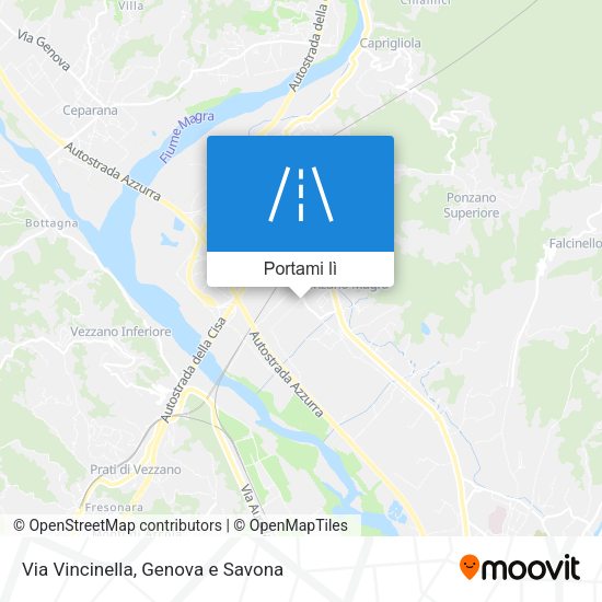 Mappa Via Vincinella