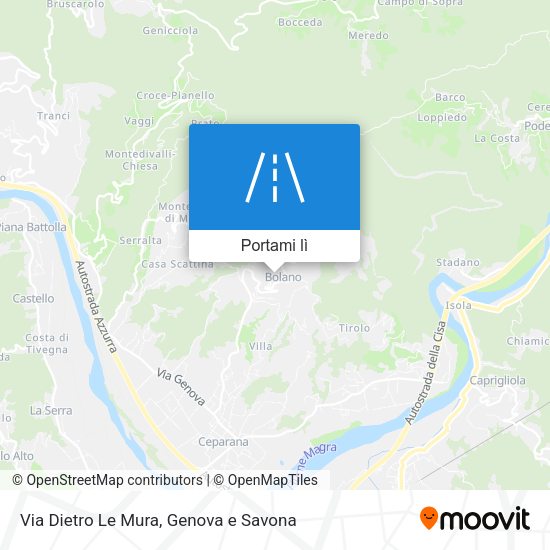 Mappa Via Dietro Le Mura