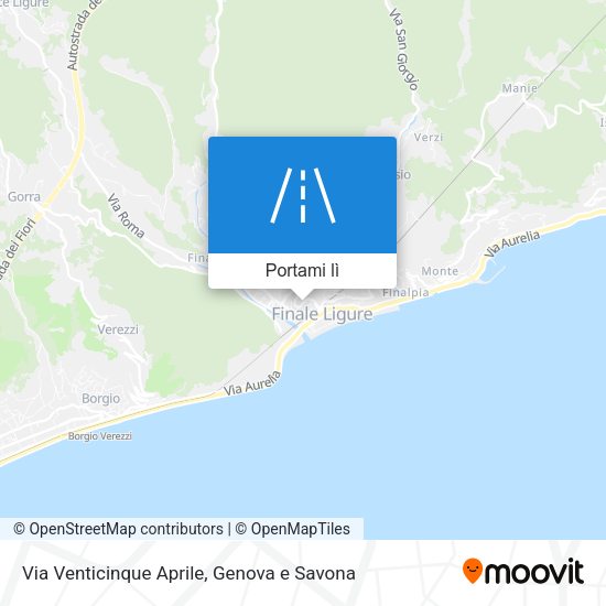 Mappa Via Venticinque Aprile