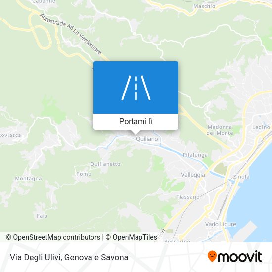 Mappa Via Degli Ulivi