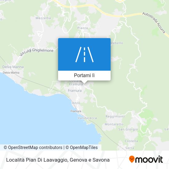 Mappa Località Pian Di Laavaggio