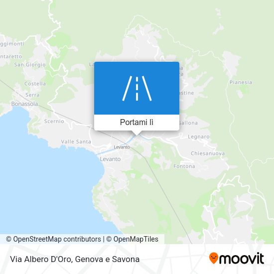 Mappa Via Albero D'Oro