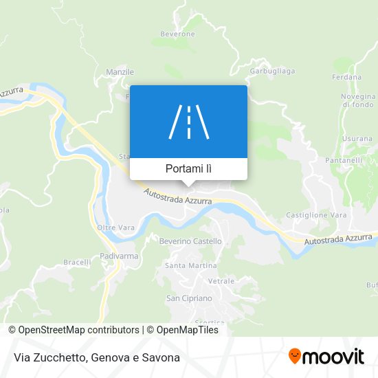 Mappa Via Zucchetto