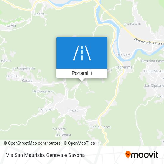 Mappa Via San Maurizio