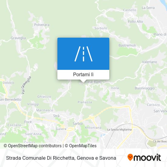 Mappa Strada Comunale Di Ricchetta