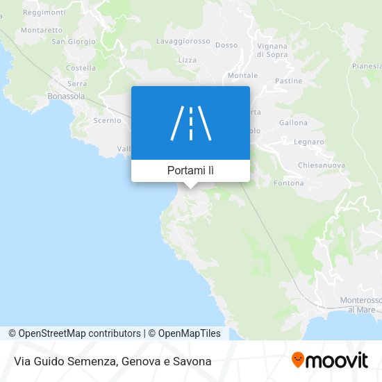 Mappa Via Guido Semenza