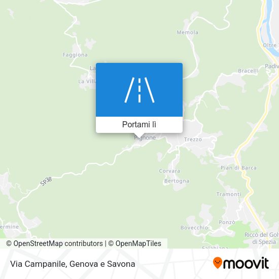 Mappa Via Campanile