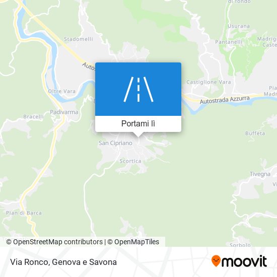 Mappa Via Ronco