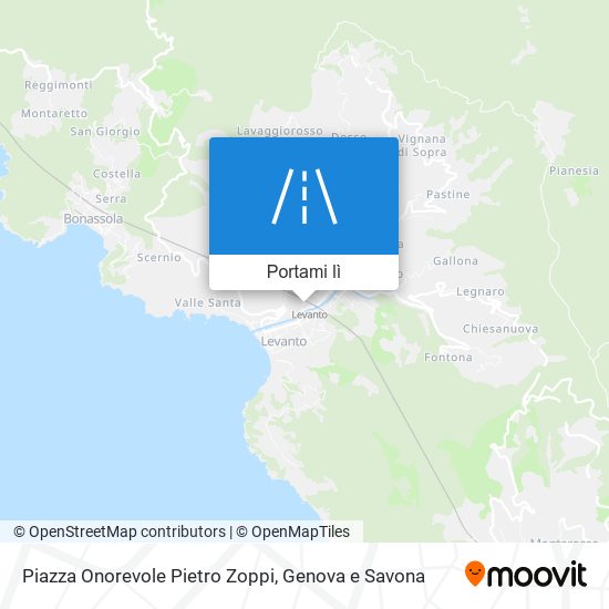 Mappa Piazza Onorevole Pietro Zoppi