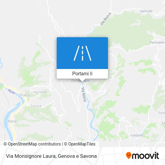 Mappa Via Monsignore Laura