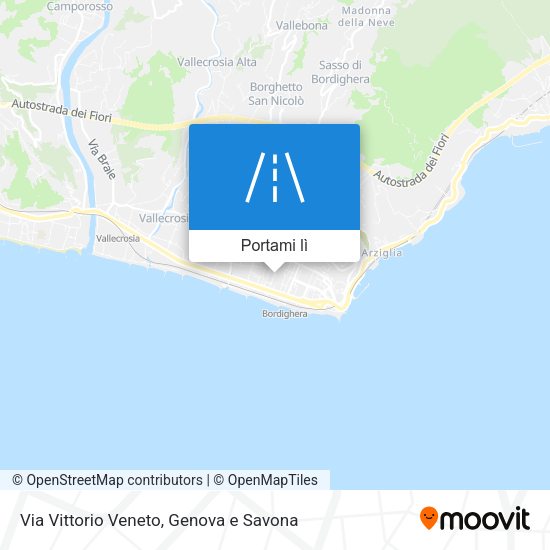Mappa Via Vittorio Veneto