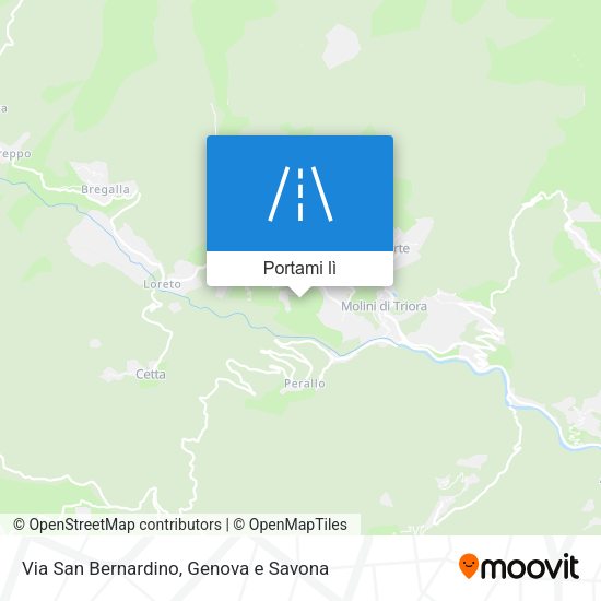 Mappa Via San Bernardino