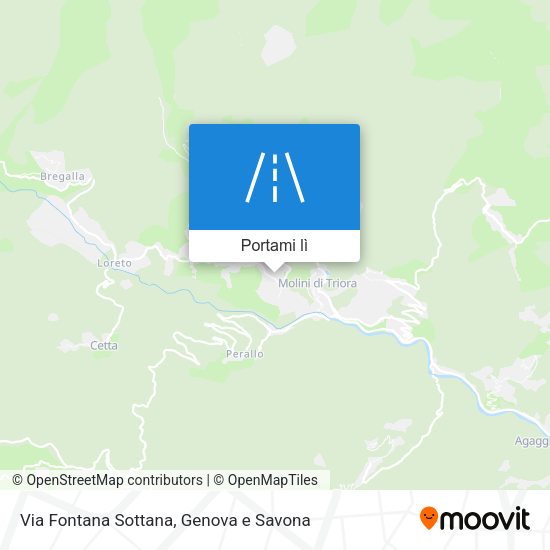 Mappa Via Fontana Sottana