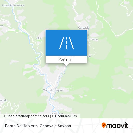 Mappa Ponte Dell'Isoletta
