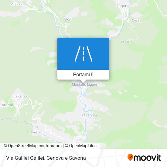 Mappa Via Galilei Galilei