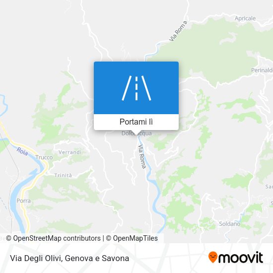 Mappa Via Degli Olivi