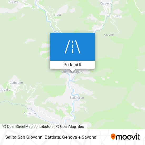 Mappa Salita San Giovanni Battista