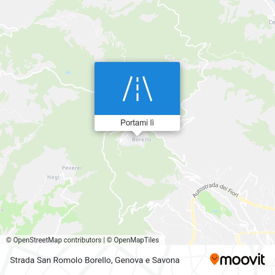 Mappa Strada San Romolo Borello