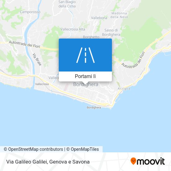 Mappa Via Galileo Galilei