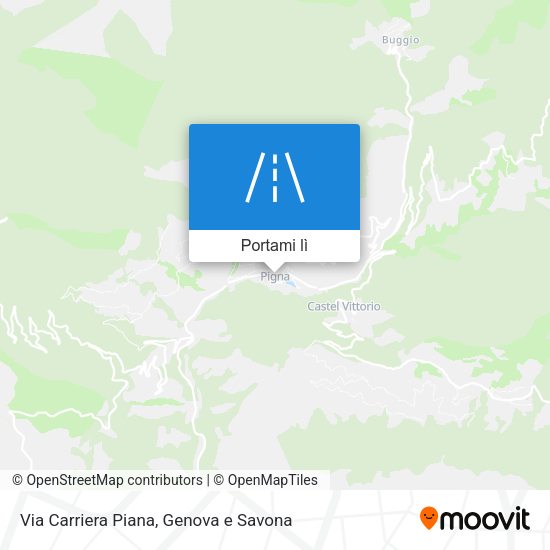 Mappa Via Carriera Piana