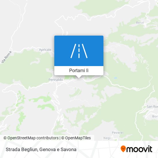 Mappa Strada Begliun