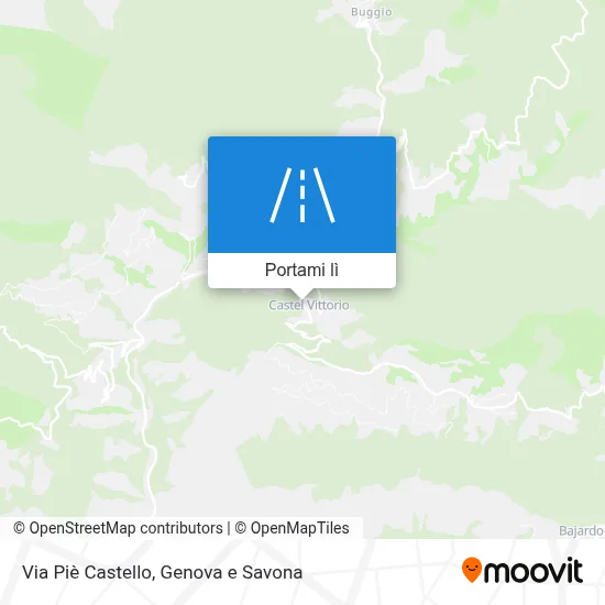 Mappa Via Piè Castello