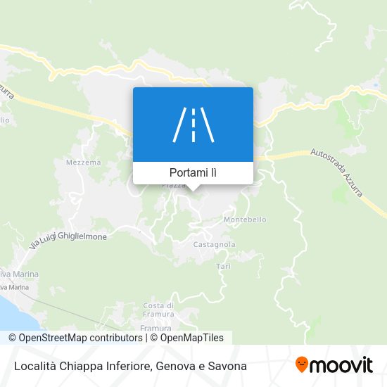 Mappa Località Chiappa Inferiore