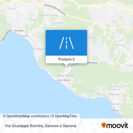 Mappa Via Giuseppe Romita