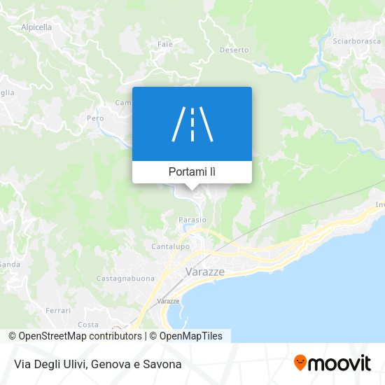 Mappa Via Degli Ulivi
