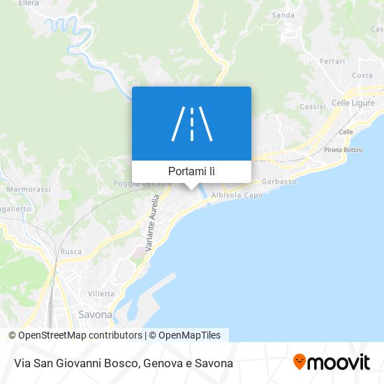 Mappa Via San Giovanni Bosco