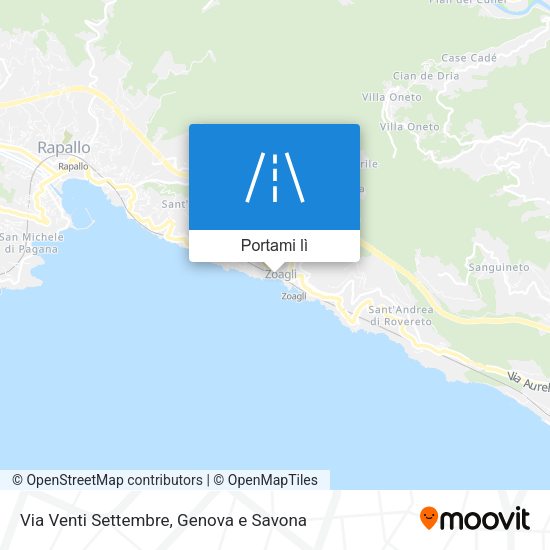 Mappa Via Venti Settembre