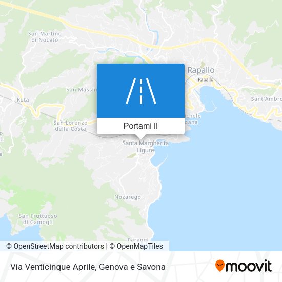 Mappa Via Venticinque Aprile