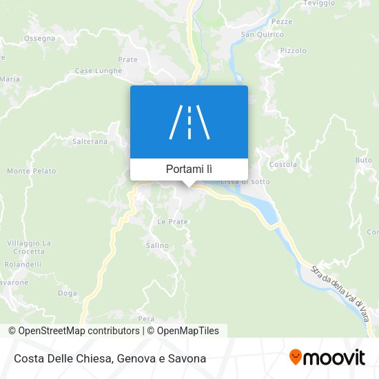 Mappa Costa Delle Chiesa