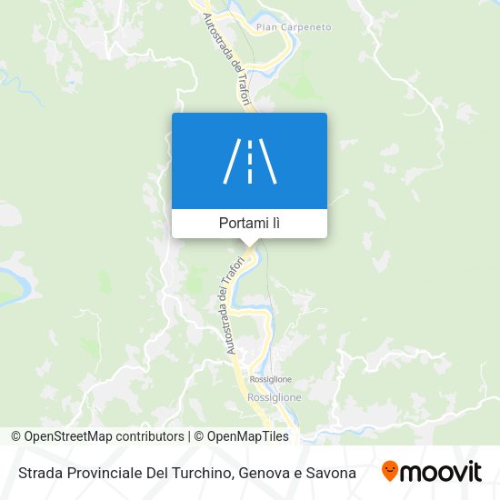 Mappa Strada Provinciale Del Turchino